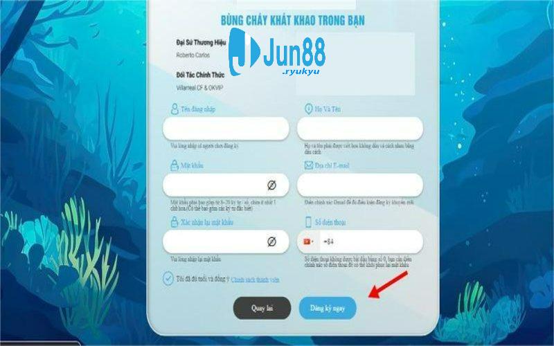 Đăng ký Jun88 siêu đơn giản